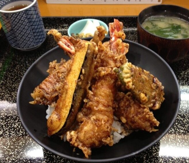 筧美和子さんの実家の天ぷら筧の天丼の画像