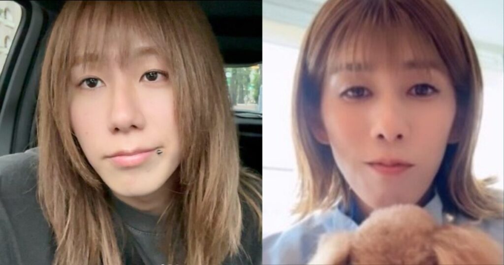 岸谷蘭丸と吉田沙保里の似ている写真